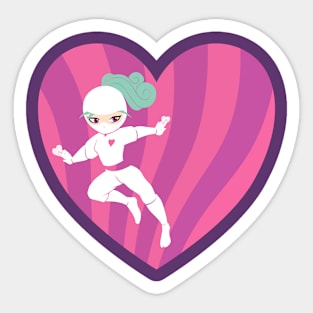 Love Ninja Jumps to Action Sticker